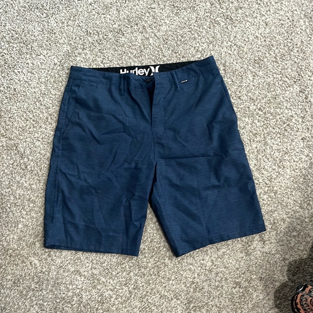 Blue Hurley golf shorts